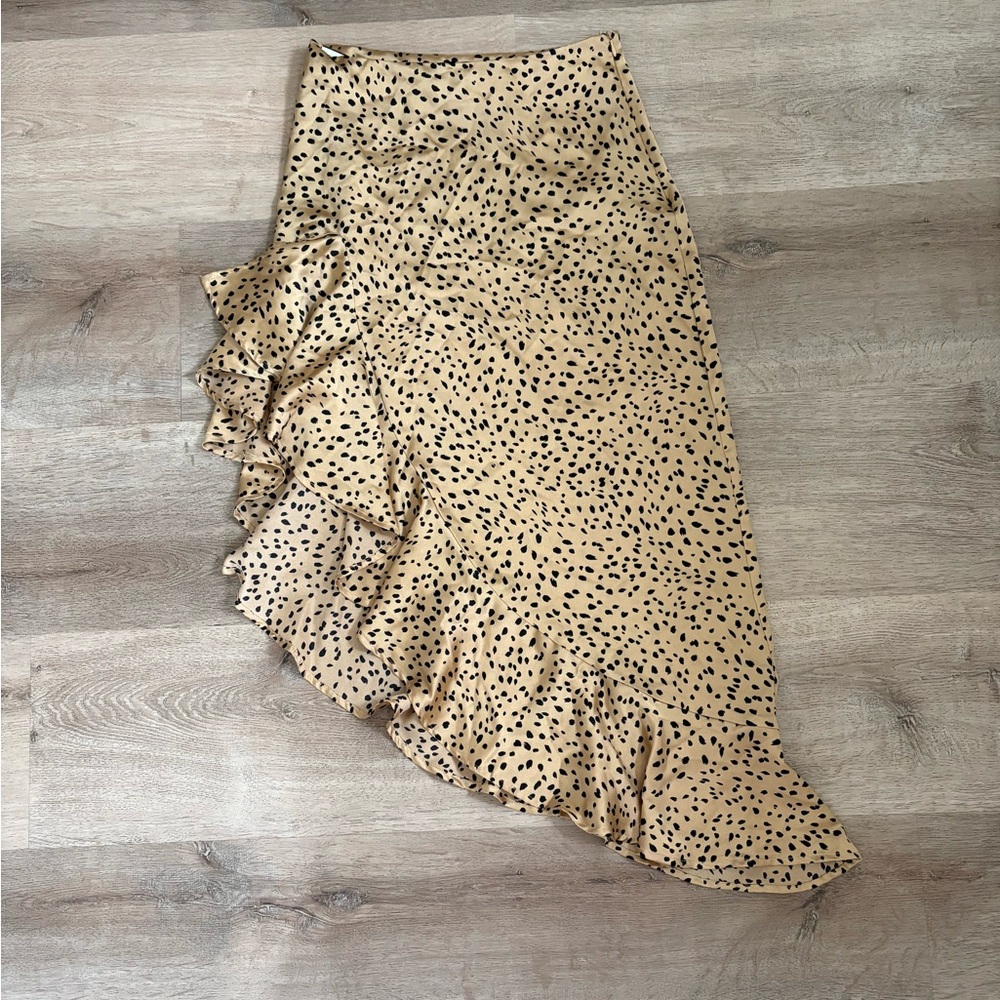 Leopard Print Midi Skirt